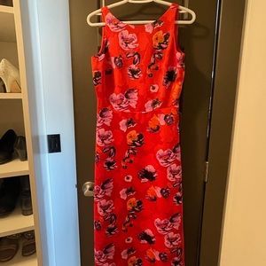 Banana Republic, Size 2, red floral dress